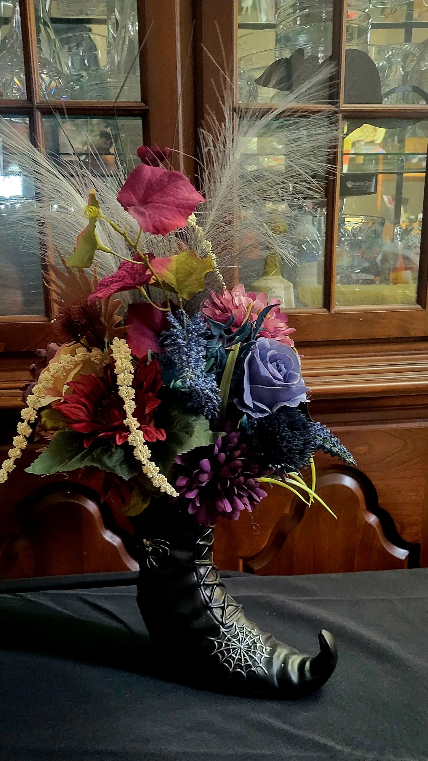 Enchanted Floral Witch Boot