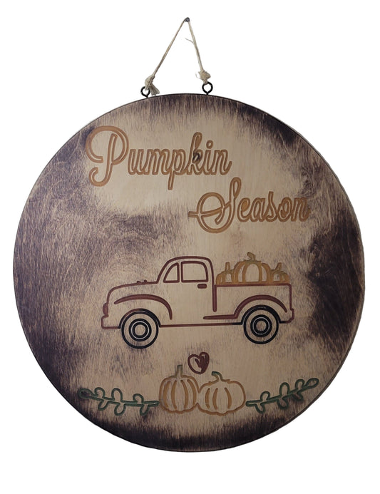 Harvest Haul – Pumpkin Season Truck Sign