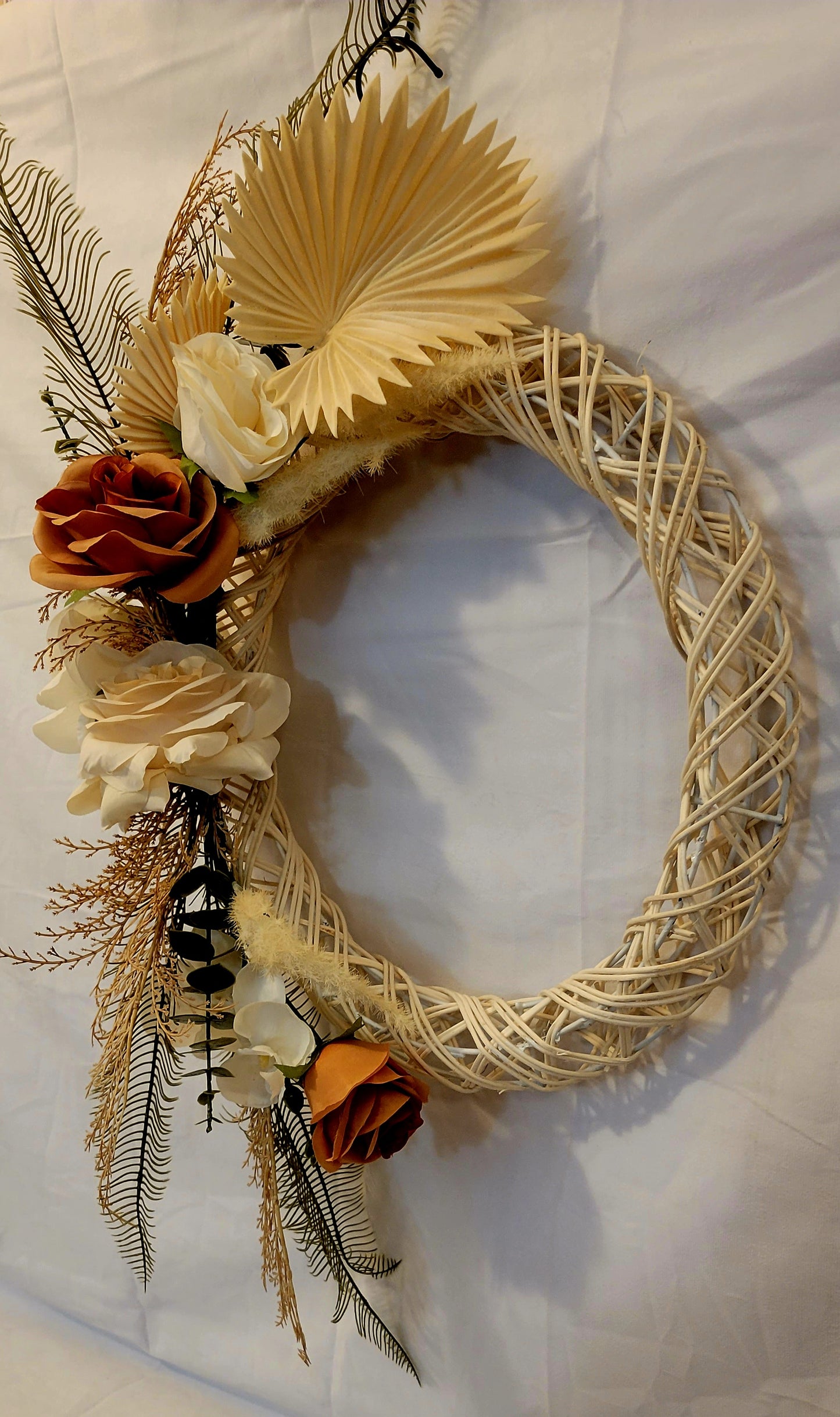 Tropical Bliss Orchid & Rose Wreath