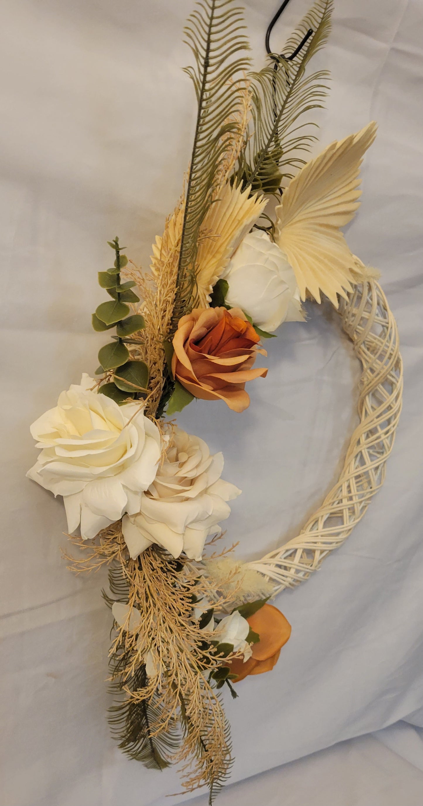Tropical Bliss Orchid & Rose Wreath