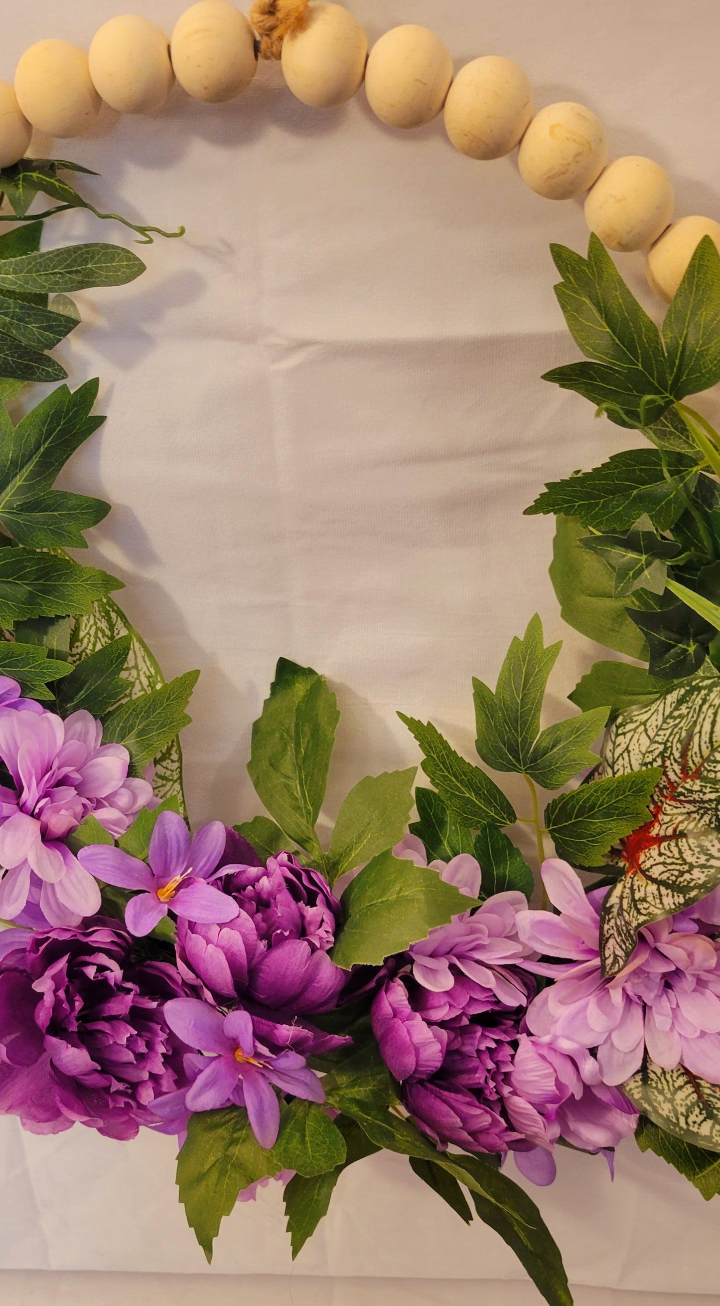 Purple Majesty Peony & Dahlia Wreath