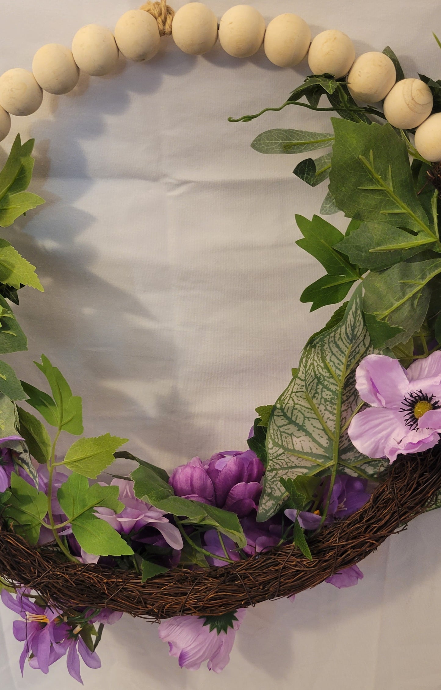 Purple Majesty Peony & Dahlia Wreath