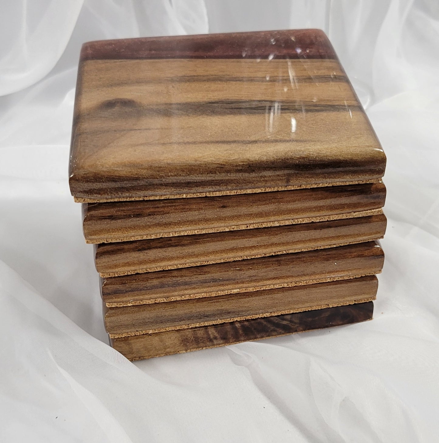 Ruby River Black Walnut Coaster Set