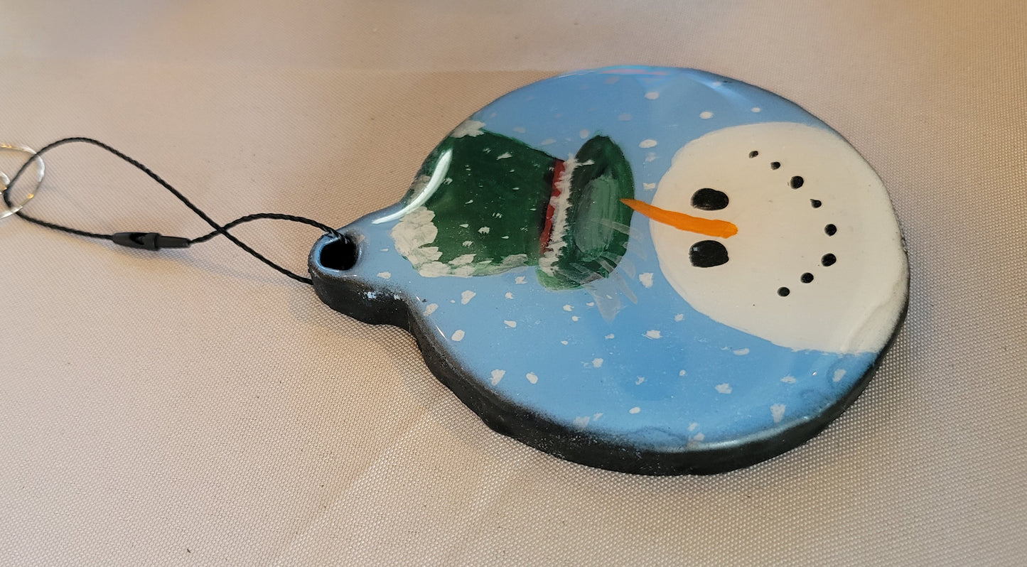 Frosty Fun Snowman Ornament – Handmade Holiday Cheer!