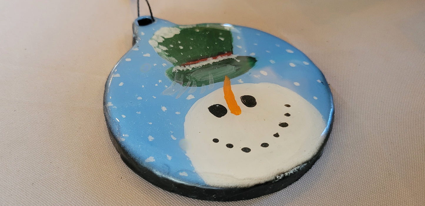 Frosty Fun Snowman Ornament – Handmade Holiday Cheer!