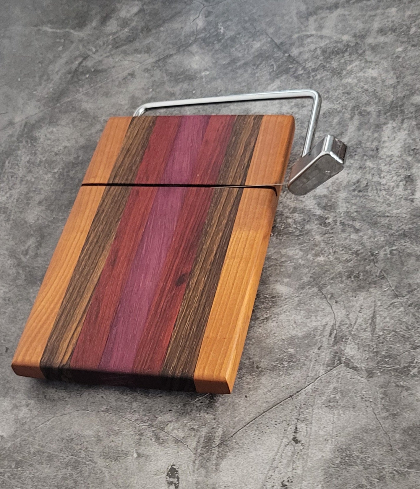 Slice & Style: Butcher Block Cheese Slicer Handmade