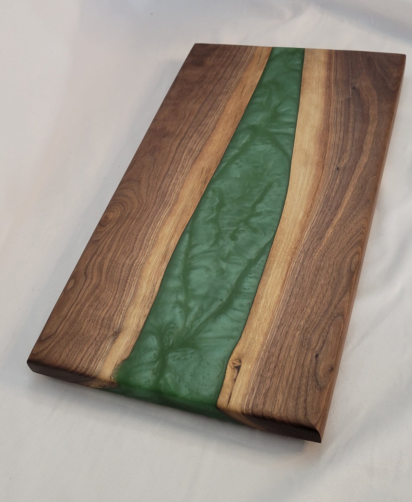 Evergreen Cascade Handmade Black Walnut Charcuterie Board