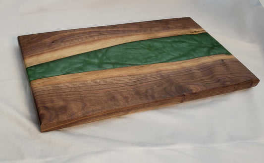 Evergreen Cascade Handmade Black Walnut Charcuterie Board