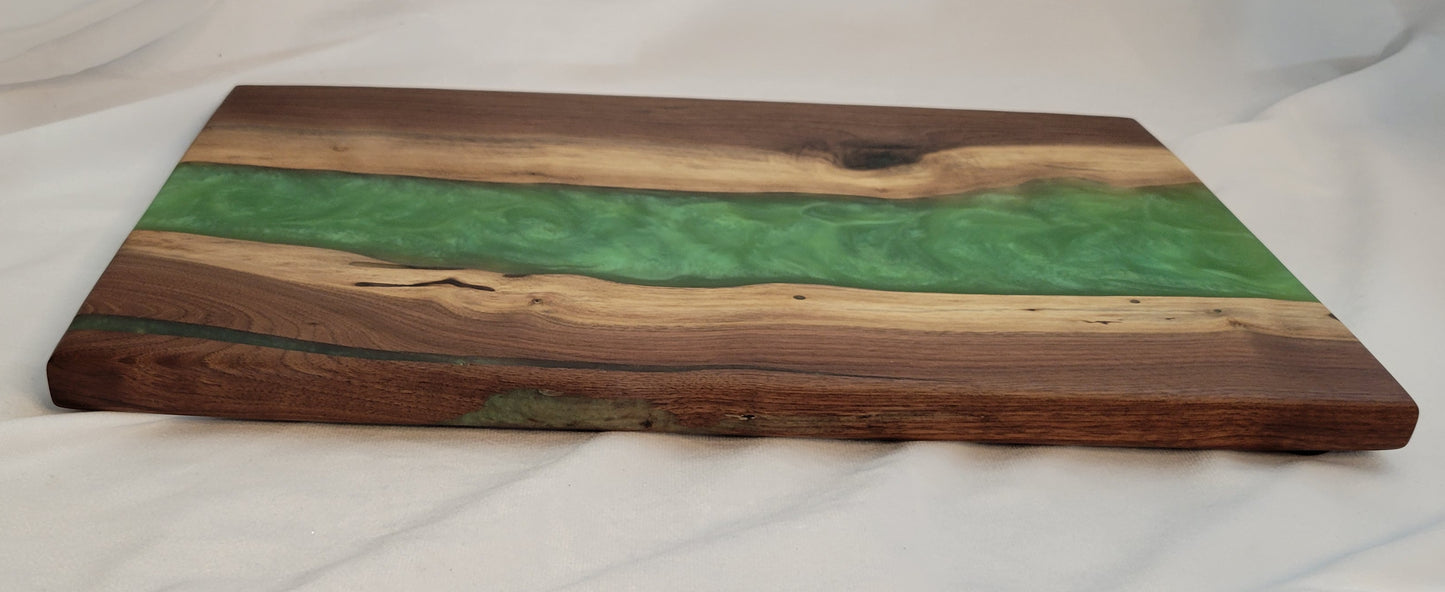 Emerald River Handmade Black Walnut Charcuterie Board