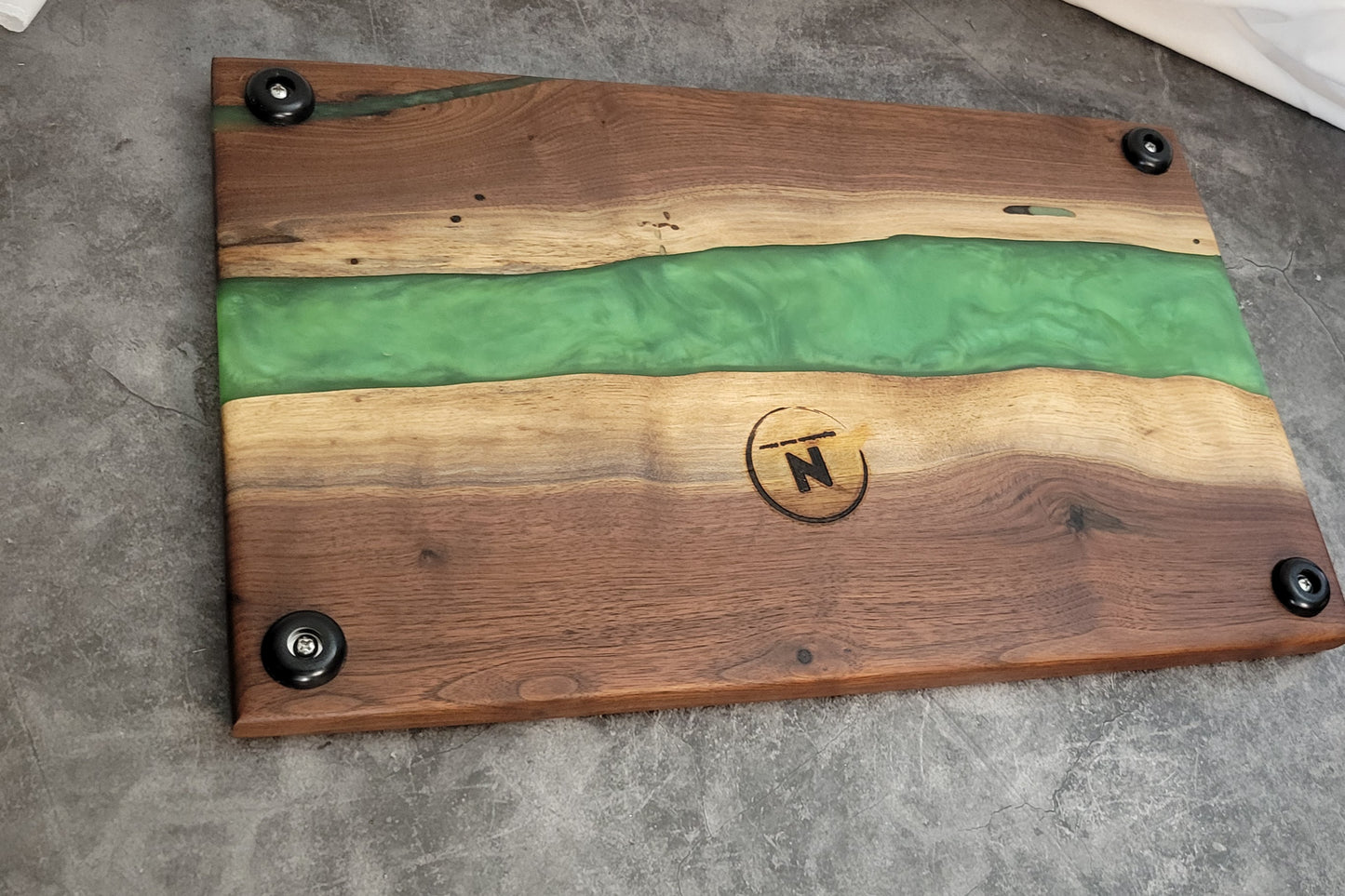 Emerald River Handmade Black Walnut Charcuterie Board
