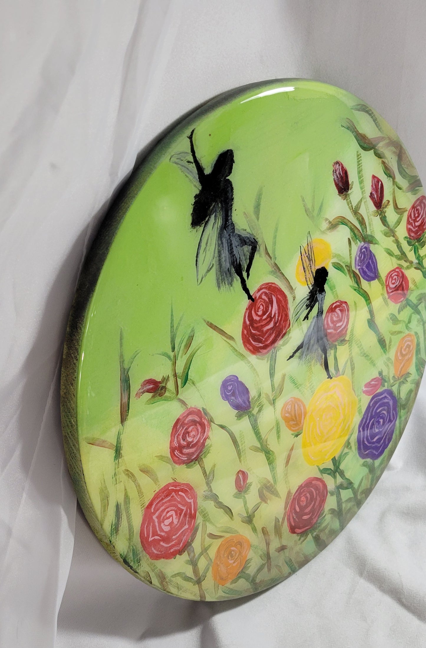 Whimsy in Bloom Fairy Garden Wall Art - Handmade with Love