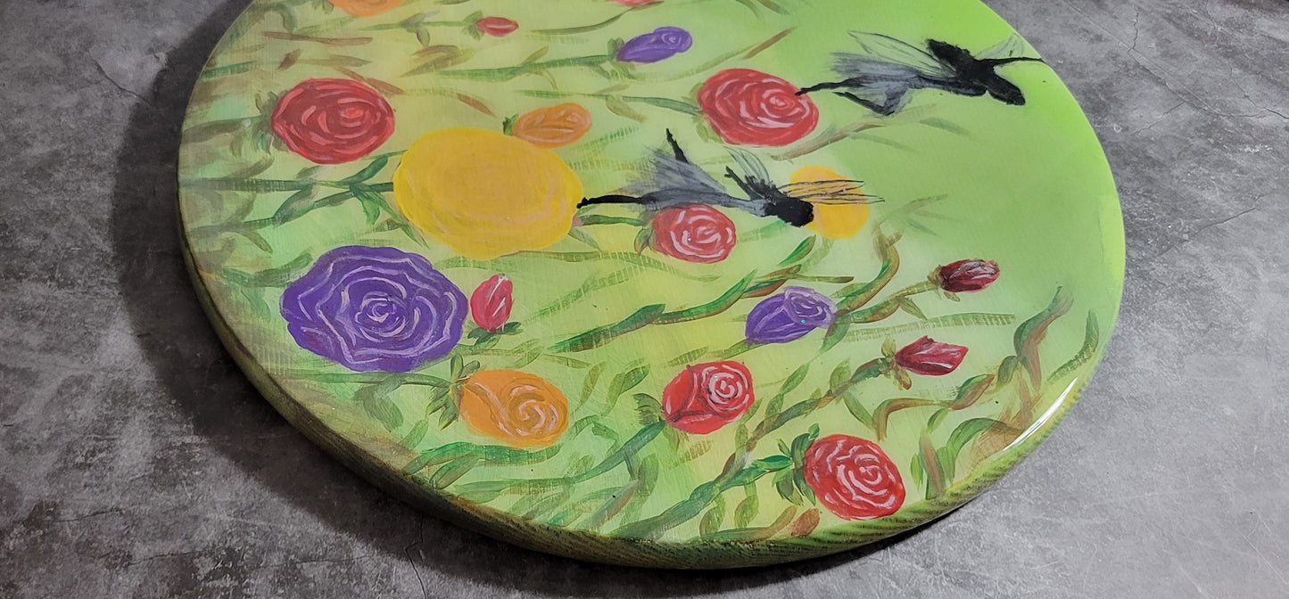 Whimsy in Bloom Fairy Garden Wall Art - Handmade with Love