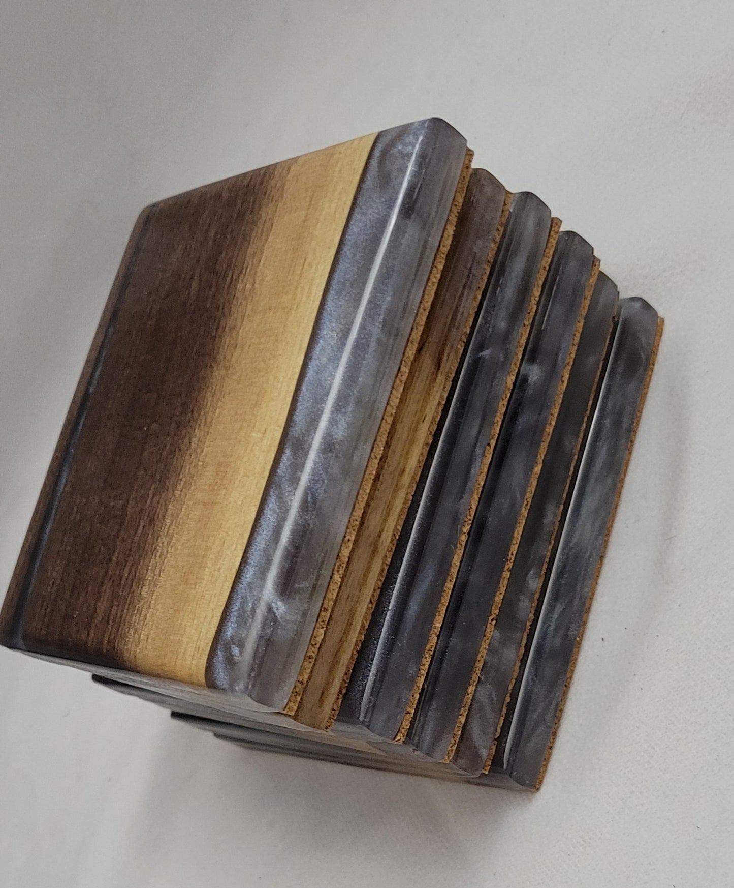Twilight Cascade Coaster Set - Handmade