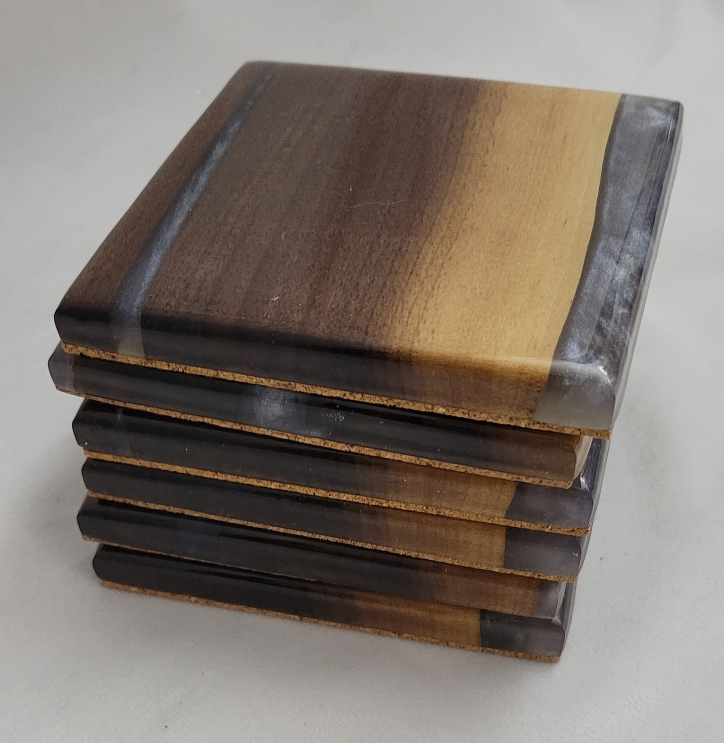 Twilight Cascade Coaster Set - Handmade