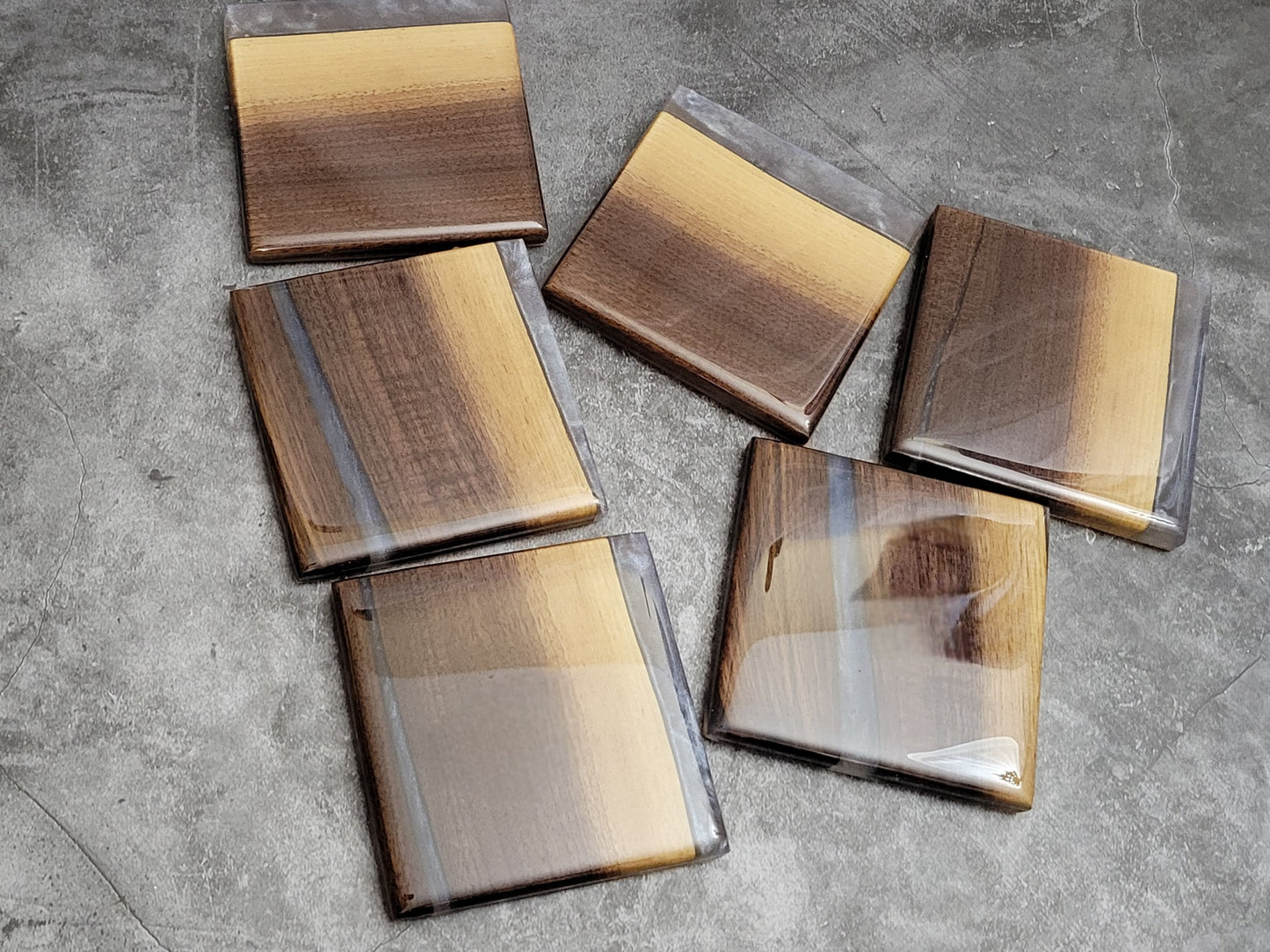 Twilight Cascade Coaster Set - Handmade