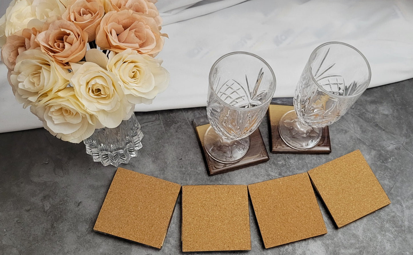 Twilight Cascade Coaster Set - Handmade