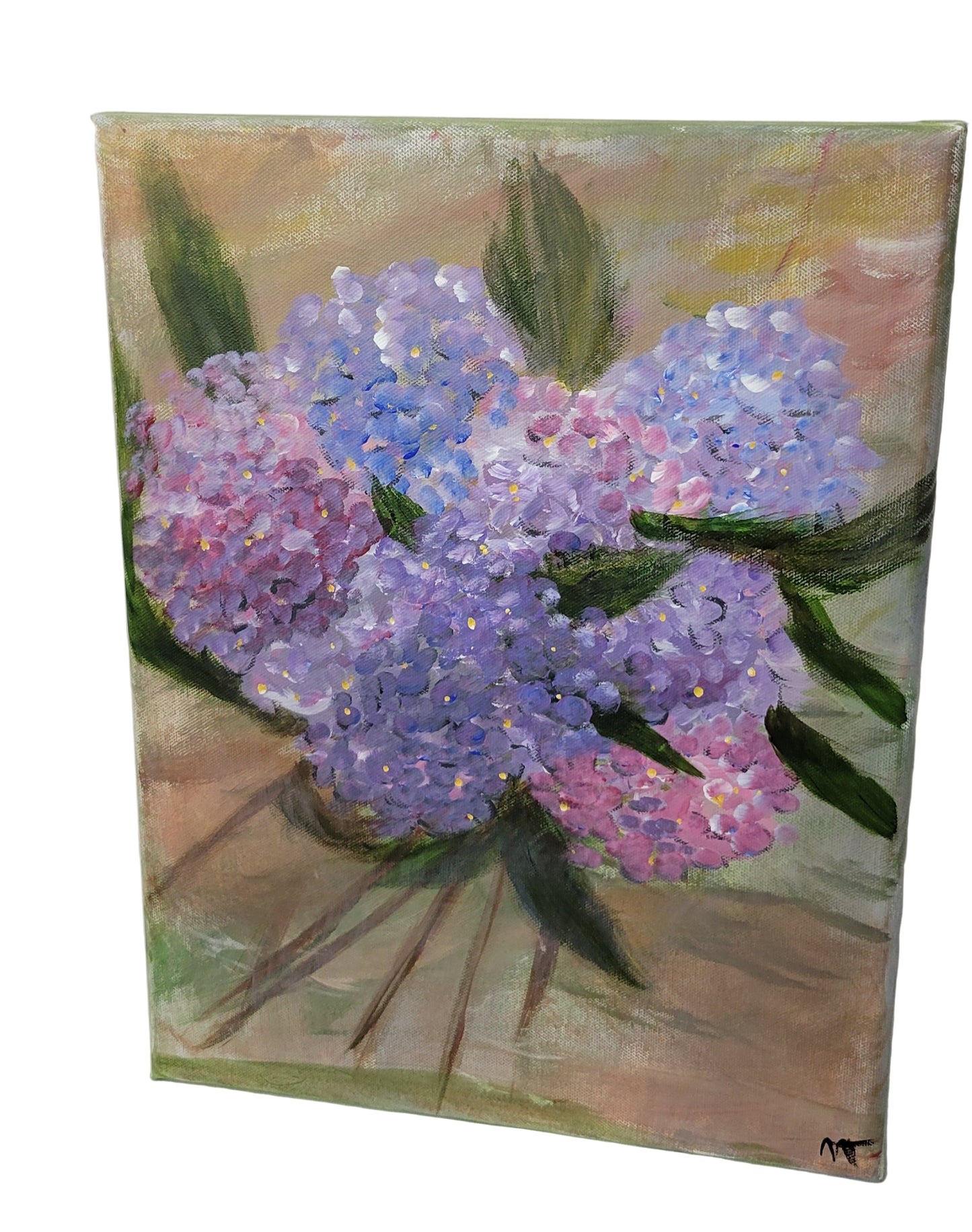 Painterly Hydrangeas – Petals in Soft Pastels Canvas Art