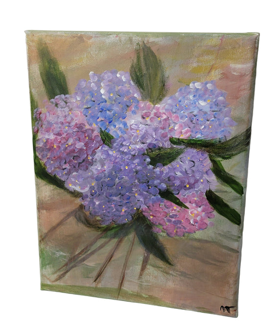 Painterly Hydrangeas – Petals in Soft Pastels Canvas Art