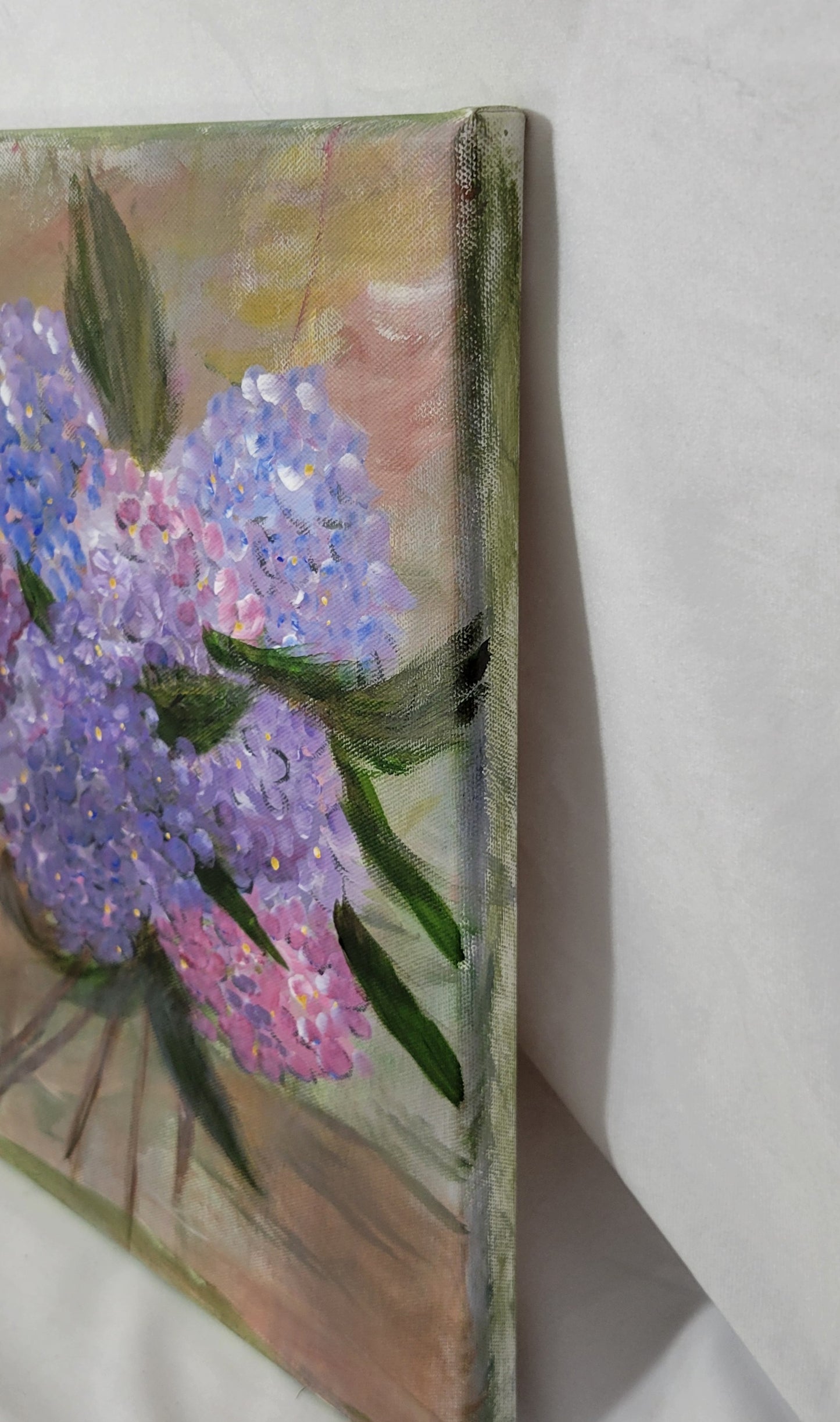 Painterly Hydrangeas – Petals in Soft Pastels Canvas Art