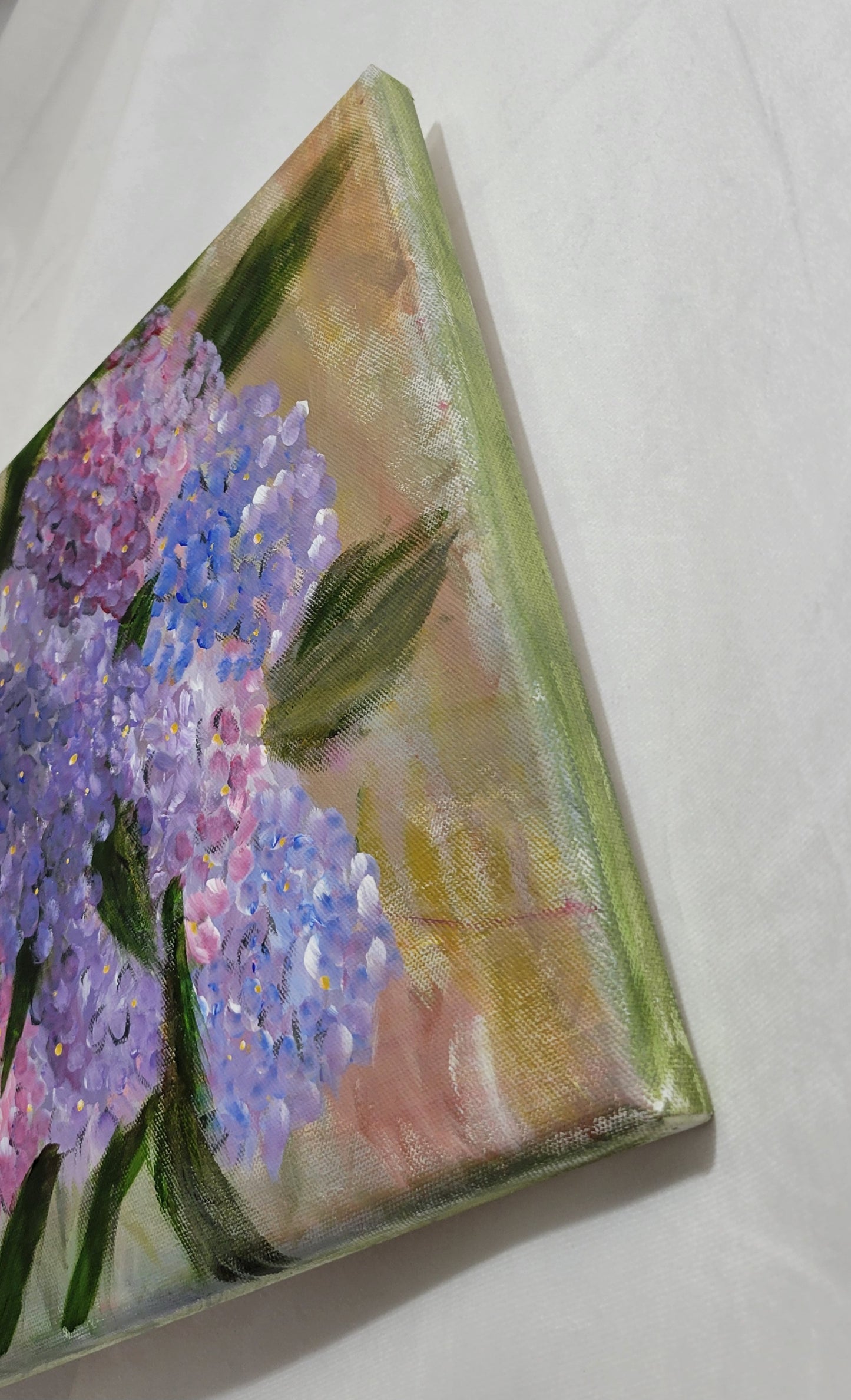 Painterly Hydrangeas – Petals in Soft Pastels Canvas Art