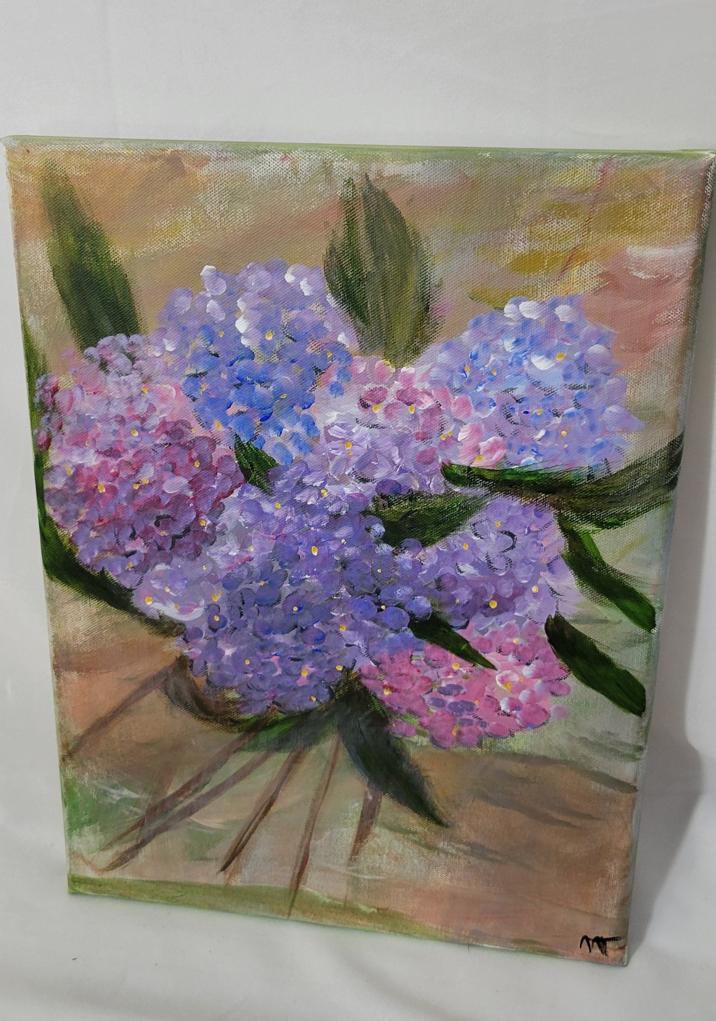 Painterly Hydrangeas – Petals in Soft Pastels Canvas Art