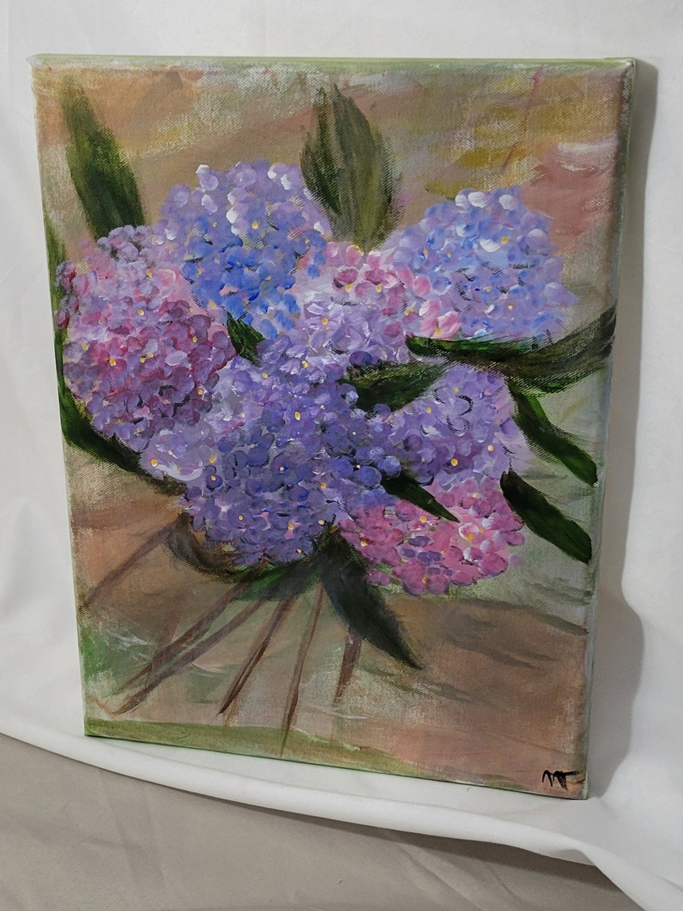 Painterly Hydrangeas – Petals in Soft Pastels Canvas Art