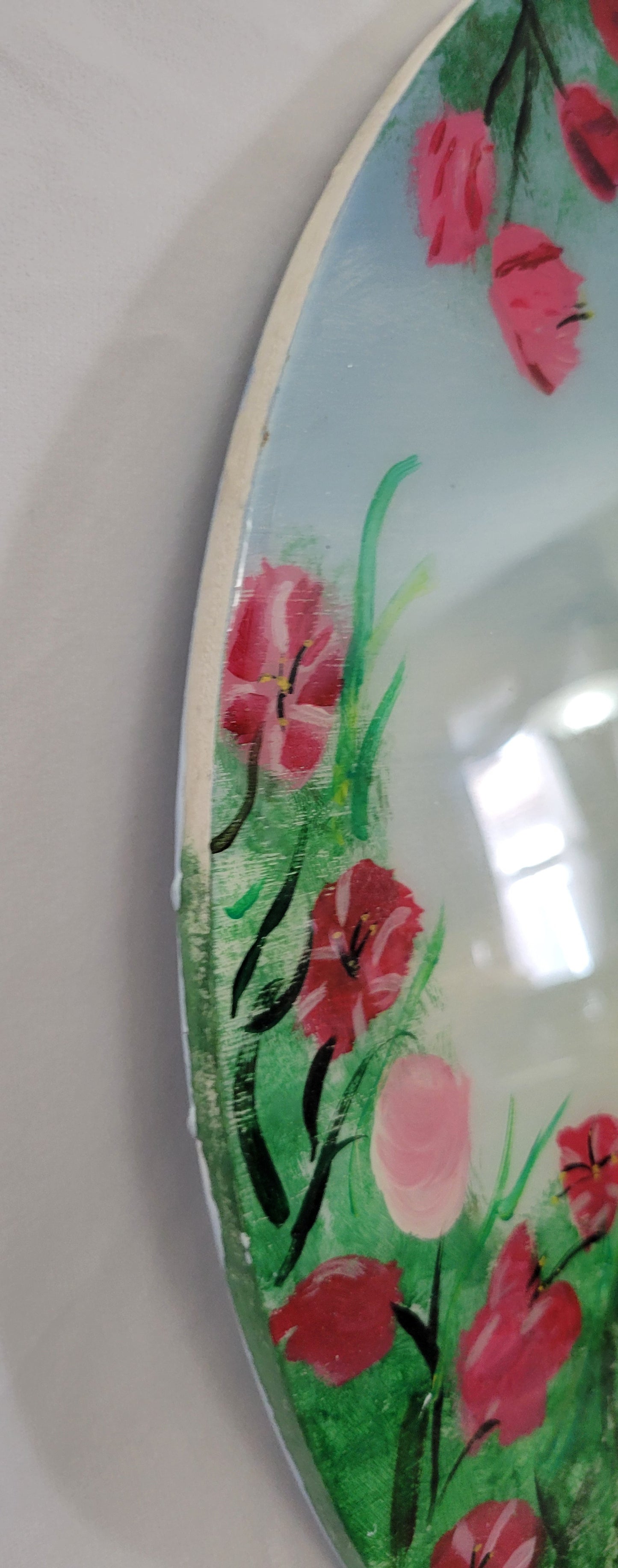Peeking Through Petals – Epoxy Sealed Bunny Wall Art