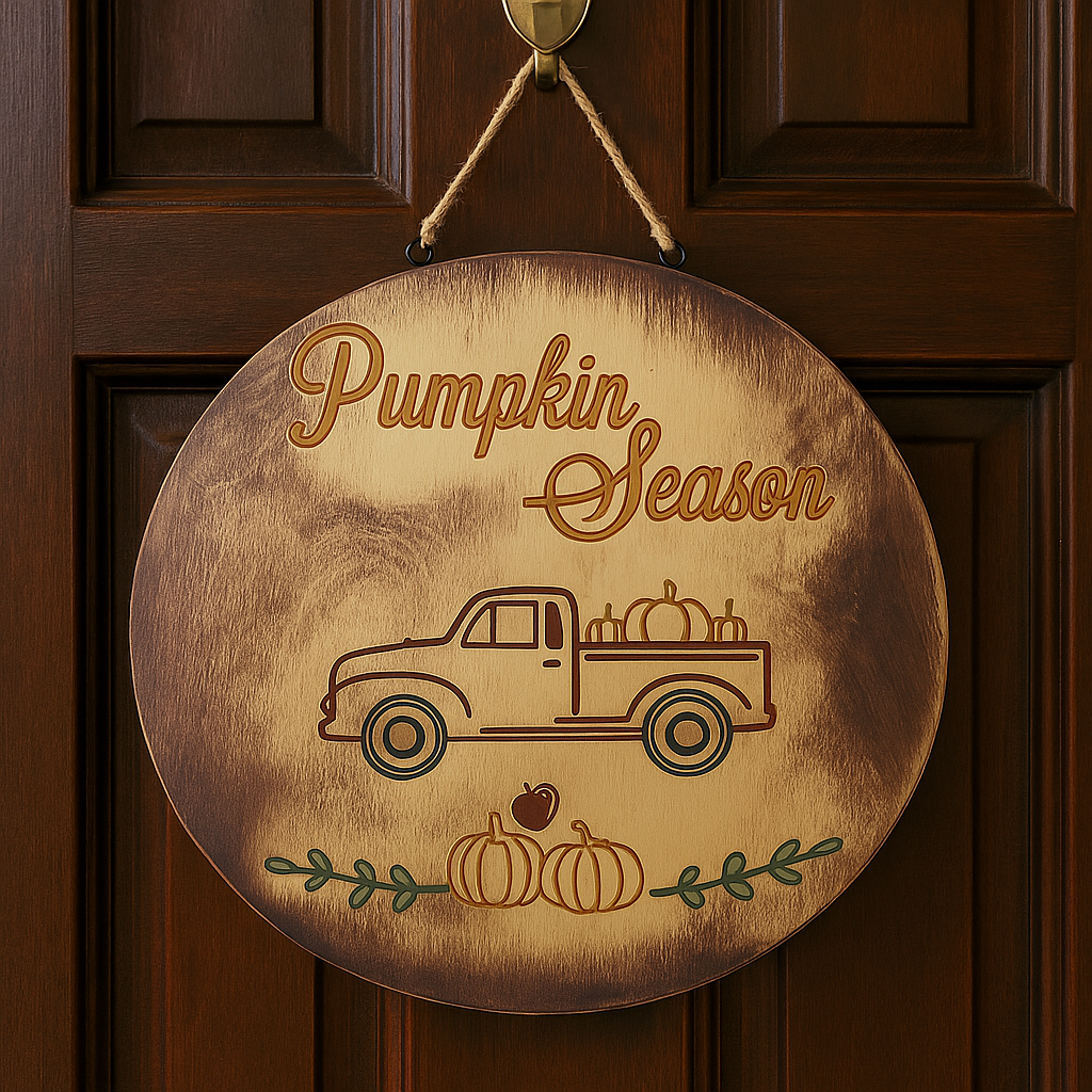Harvest Haul – Pumpkin Season Truck Sign
