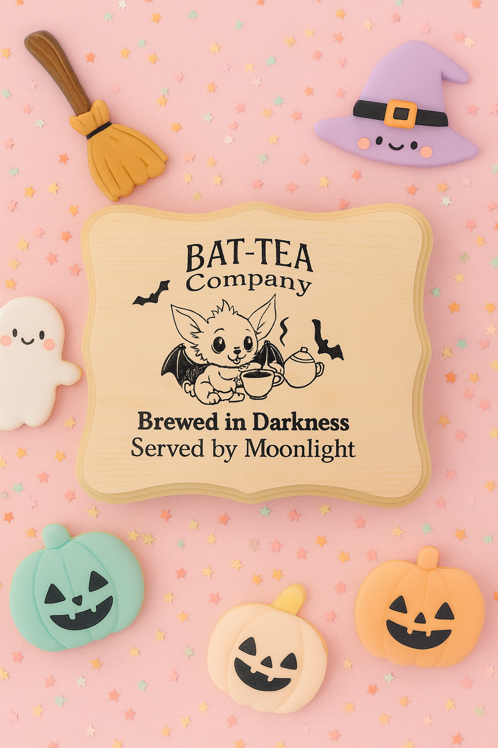 Bat-Tea Company – Brewed in Darkness Wall Décor Sign