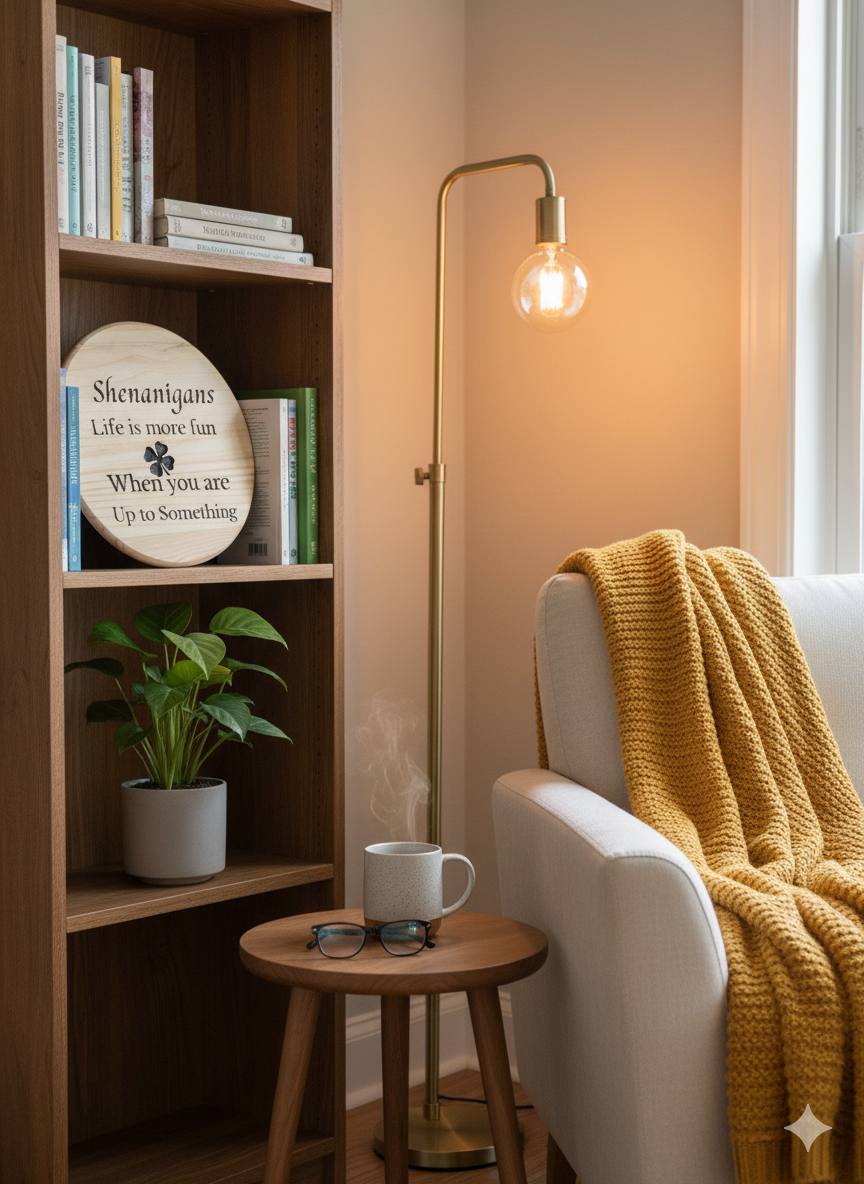 Shenanigans – Engraved Birch Wood Wall Sign