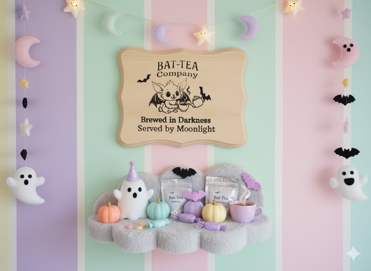 Bat-Tea Company – Brewed in Darkness Wall Décor Sign