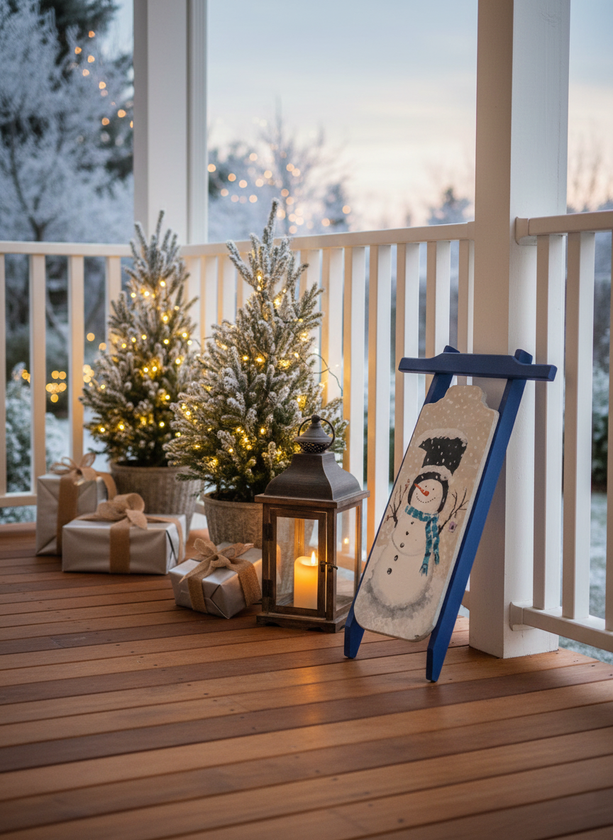 Frost & Jolly – Winter Snowman Sled
