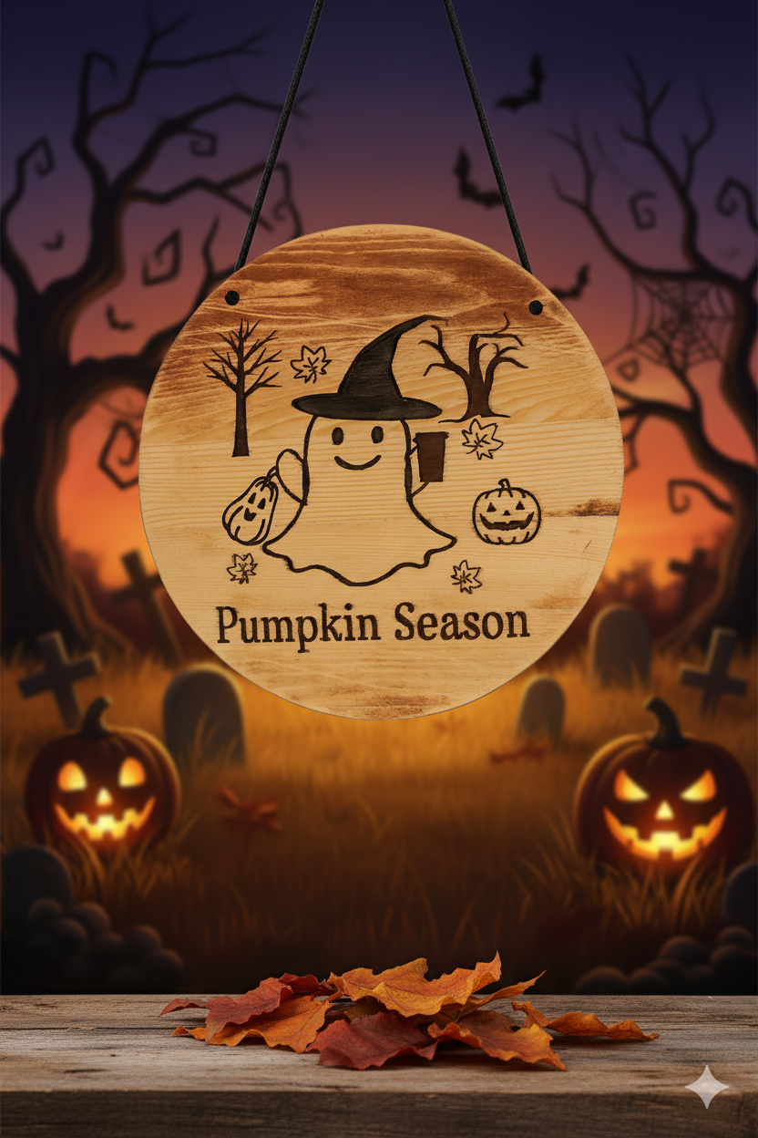 Pumpkin Patch Spirit – Handcrafted Halloween Decor Sign