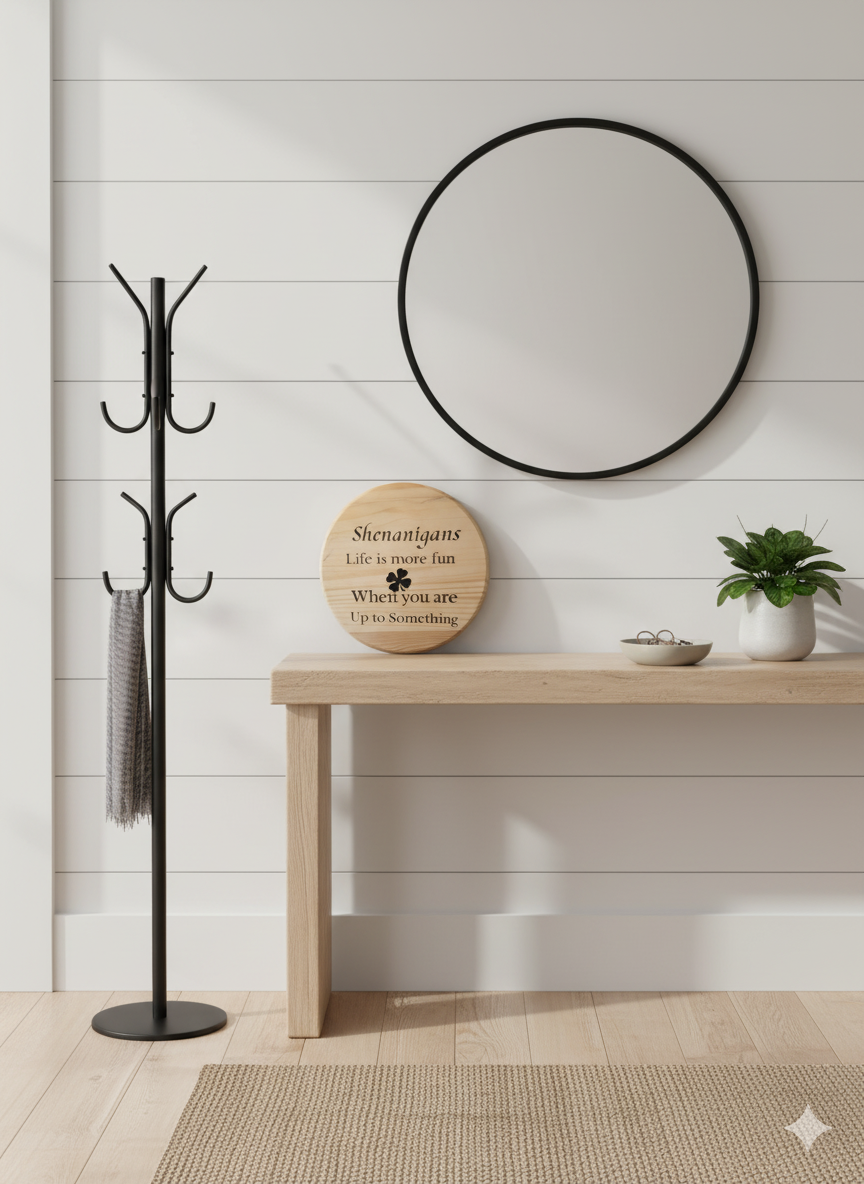 Shenanigans – Engraved Birch Wood Wall Sign
