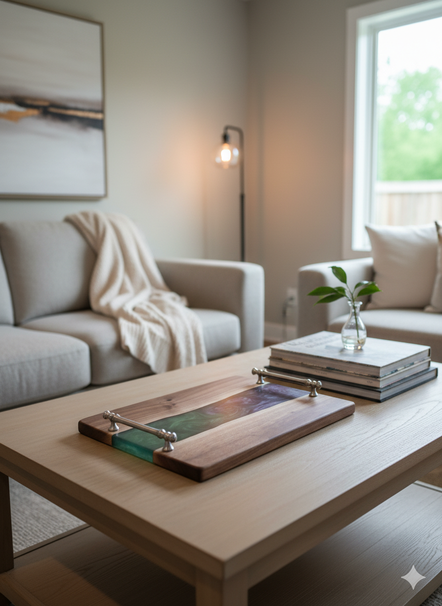 Mystic Swirls Handmade Charcuterie Board