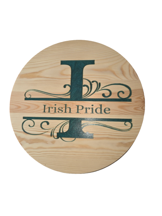 Irish Pride – Green Epoxy Resin Wall Sign