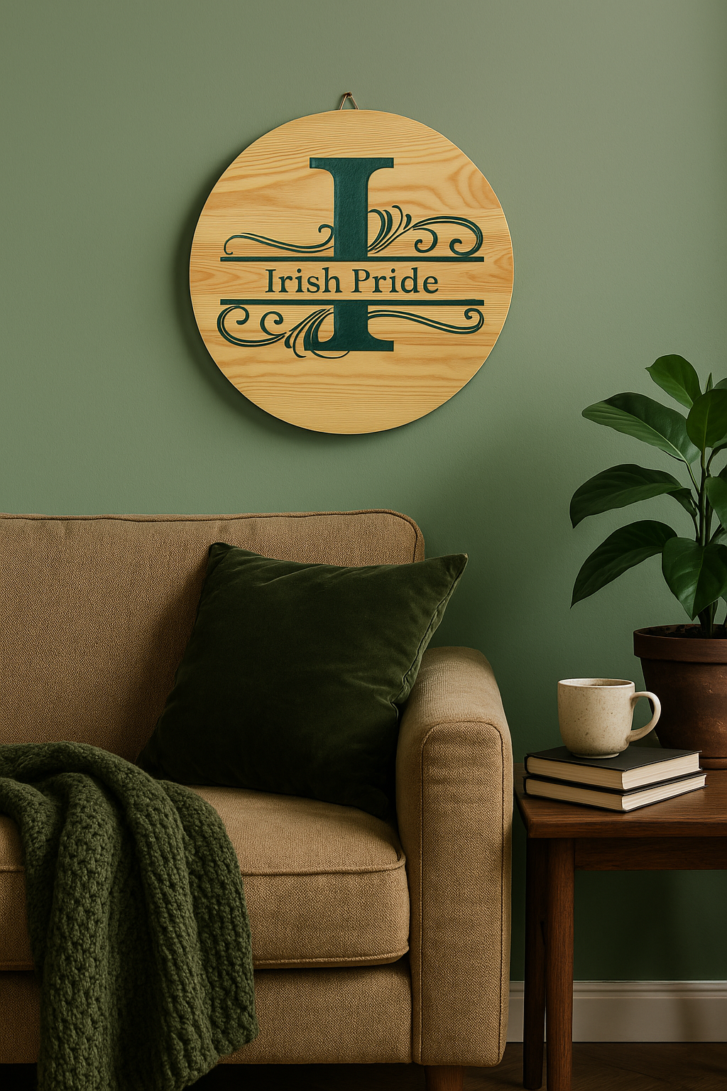 Irish Pride – Green Epoxy Resin Wall Sign