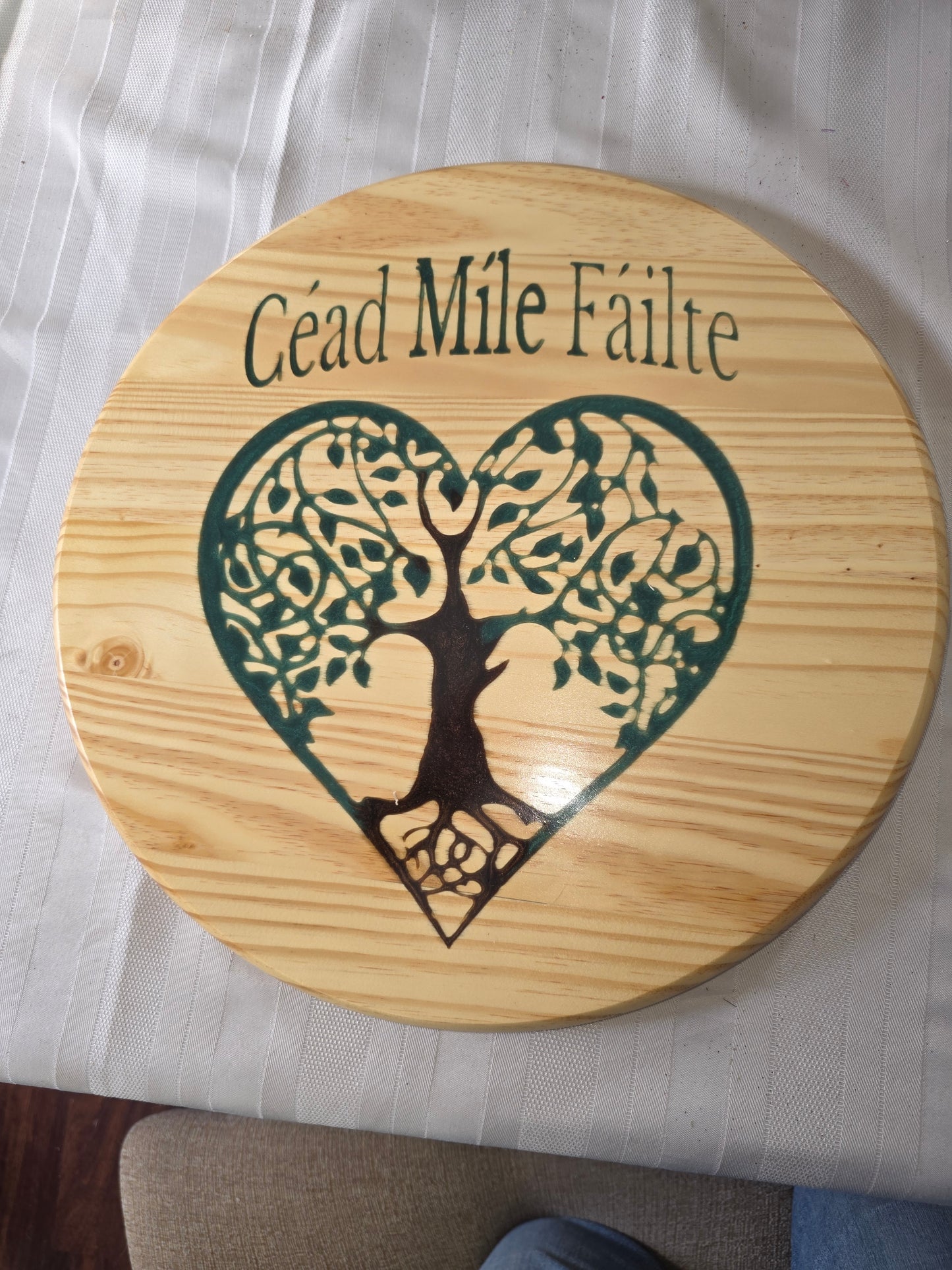 Céad Míle Fáilte – Celtic Tree of Life Welcome Sign