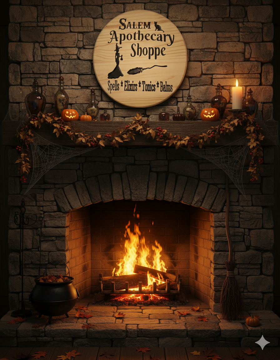 Salem Apothecary Halloween Sign