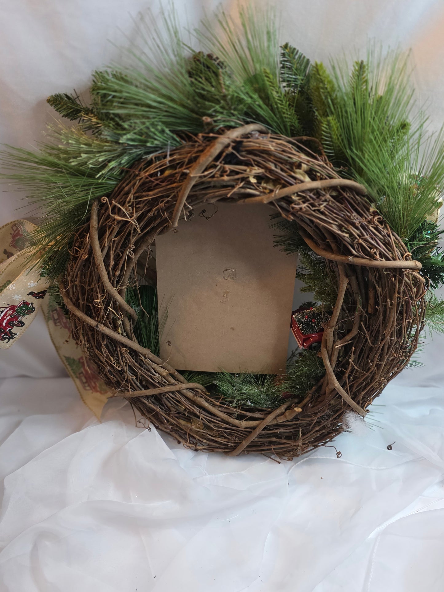Home for the Holidays – Red Truck Christmas Wreath