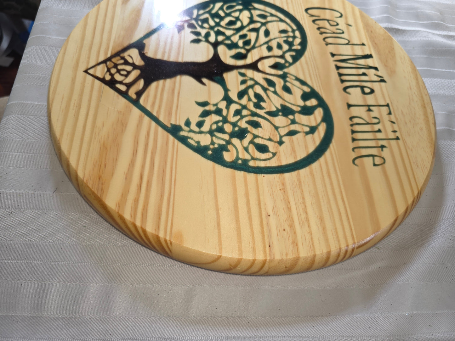 Céad Míle Fáilte – Celtic Tree of Life Welcome Sign