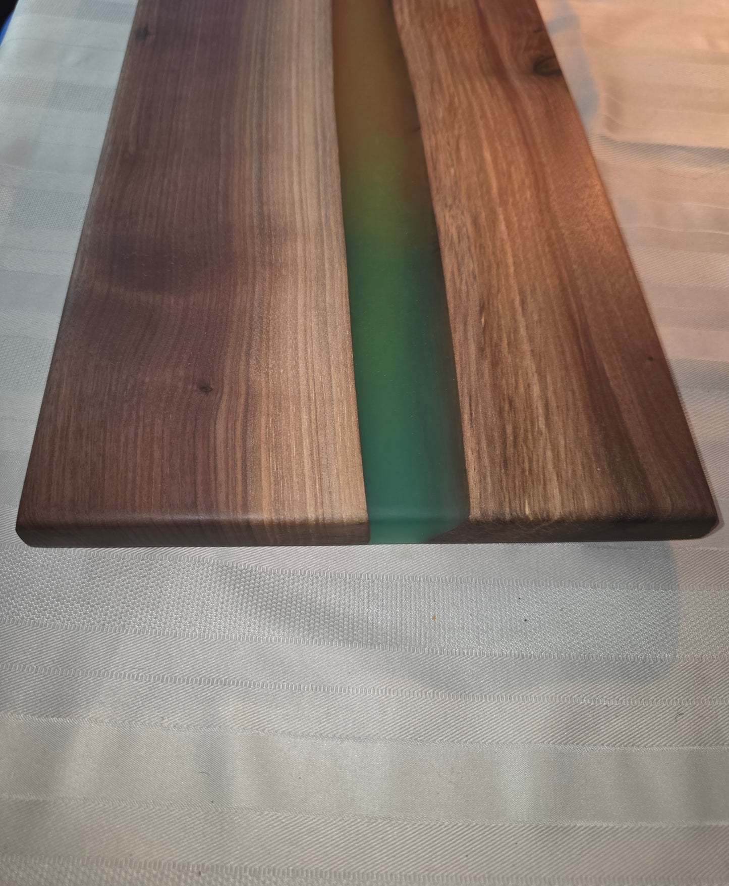 Autumnal Solar Drift – Black Walnut River Charcuterie Board