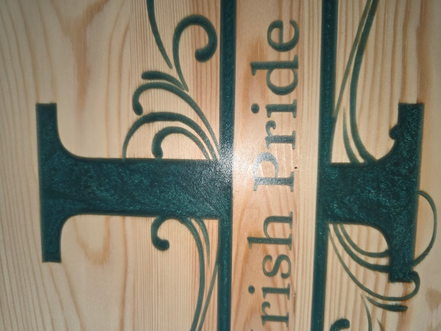 Irish Pride – Green Epoxy Resin Wall Sign