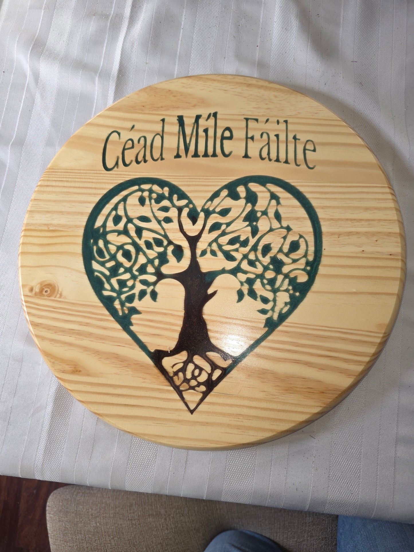 Céad Míle Fáilte – Celtic Tree of Life Welcome Sign