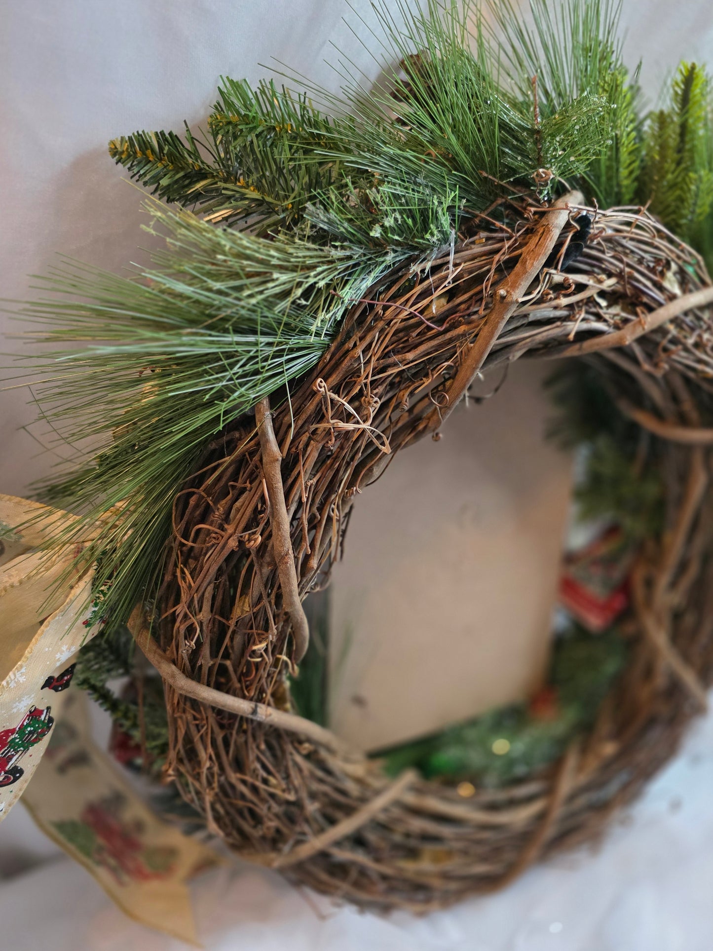Home for the Holidays – Red Truck Christmas Wreath