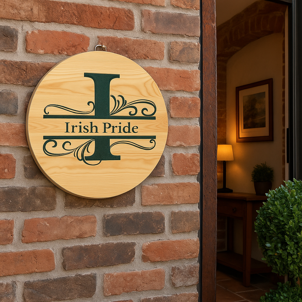 Irish Pride – Green Epoxy Resin Wall Sign