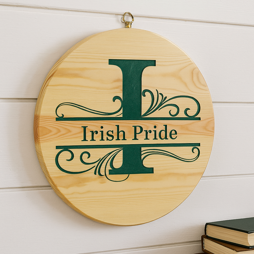 Irish Pride – Green Epoxy Resin Wall Sign