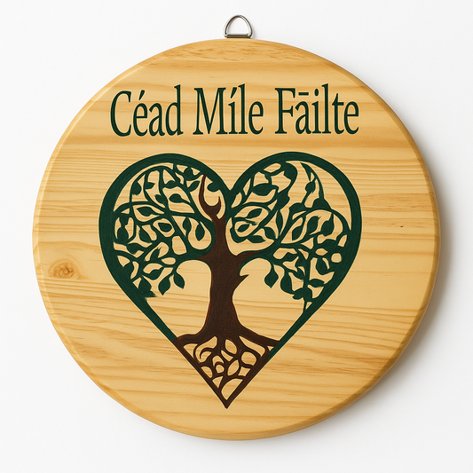Céad Míle Fáilte – Celtic Tree of Life Welcome Sign