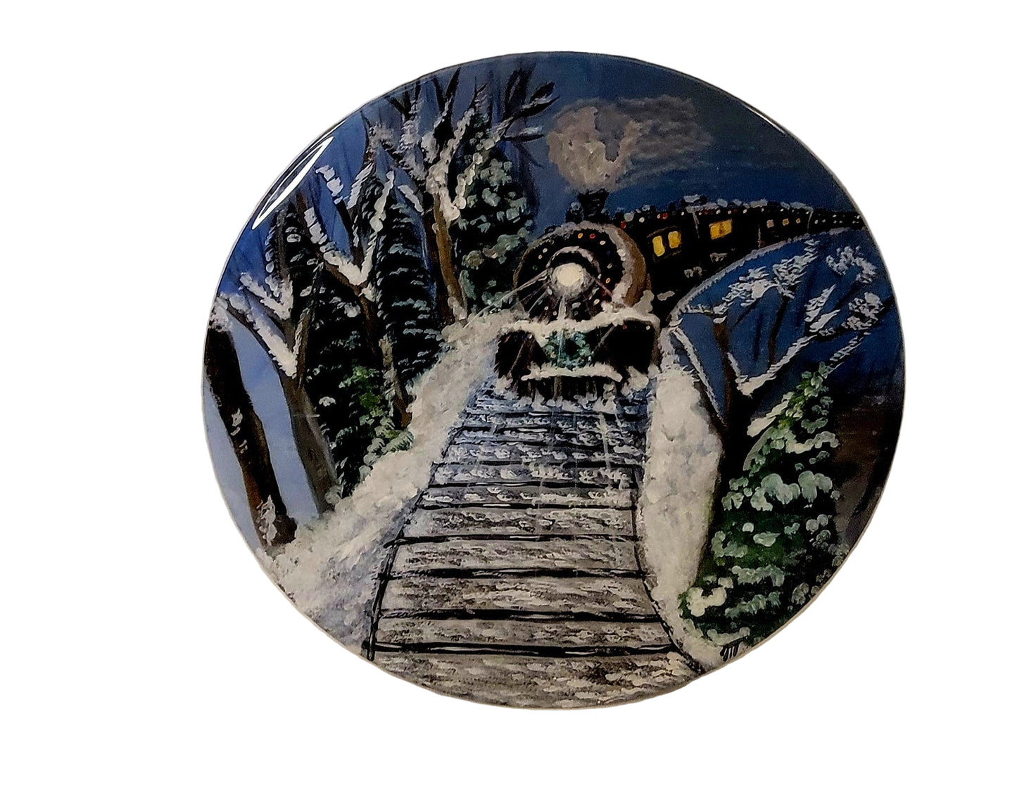 WinterWonderlandExpress Hand-Painted Scene