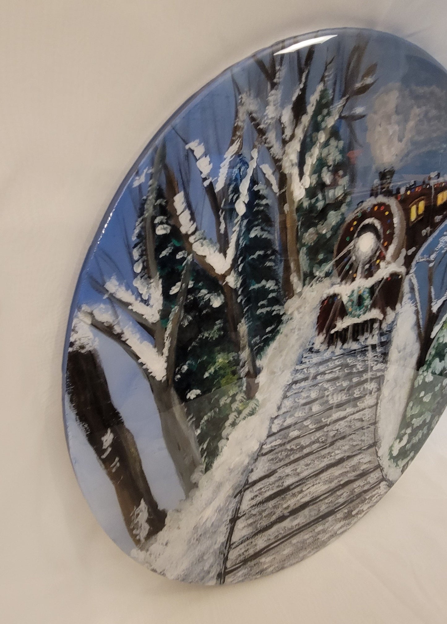 WinterWonderlandExpress Hand-Painted Scene
